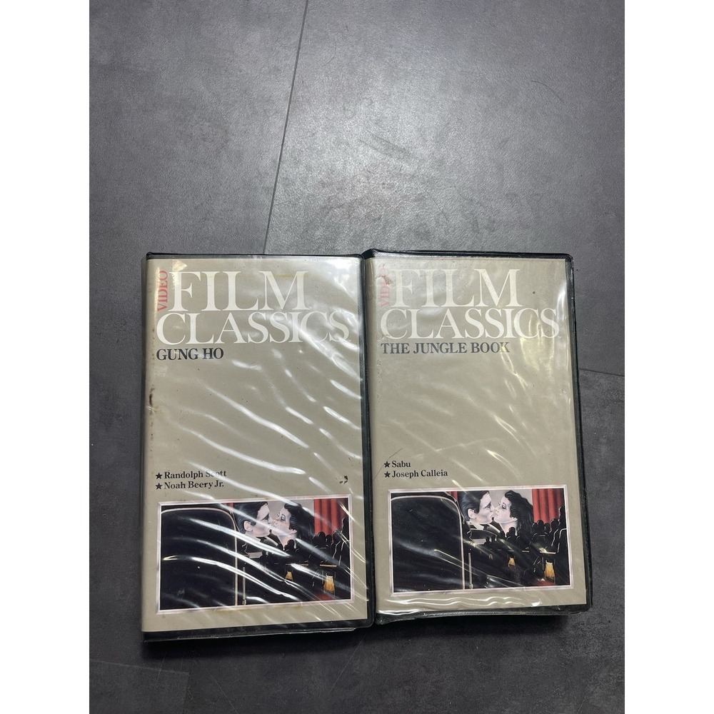 Video Film Classics Gung Ho, The Jungle Book Vhs Lot Of 2